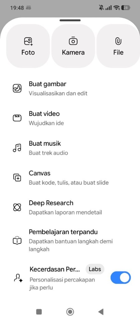 Langkah 7 Pilih Menu Buat Video di Google Gemini